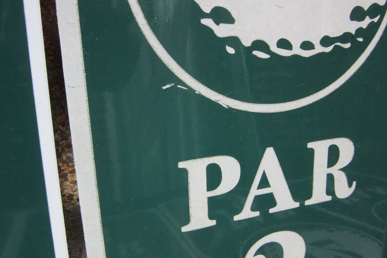 Vintage Metal Golf Course Hole Signs Miniature Golf Hole Etsy