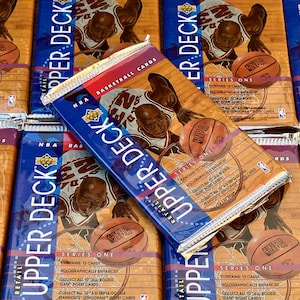 Vintage Basketball Cards Upper Deck NBA 1993 1994  Series 1 or Series 2 Pack Of Cards Unopened Pack Cards 90s Jordan Foil Pack 1990s