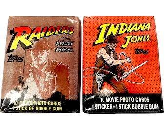SF・ファンタジー・ホラー Topps Raiders Of The Lost Ark 36 Pack Vintage Topps Raiders of the Lost Ark 36 Pack Unopened Box 1981