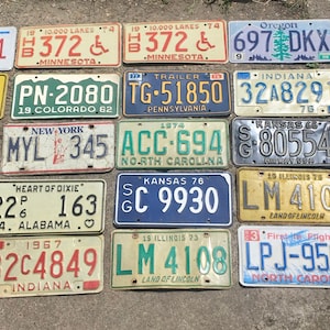 License Plate Minnesota, Alabama, Pennsylvania, North Carolina, Colorado, Kansas, New York, Michigan, Illinois, Ohio  D