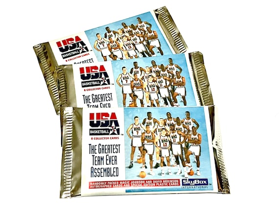 1992 USA Dream Team Basketball Card Packs Vintage Skybox NBA