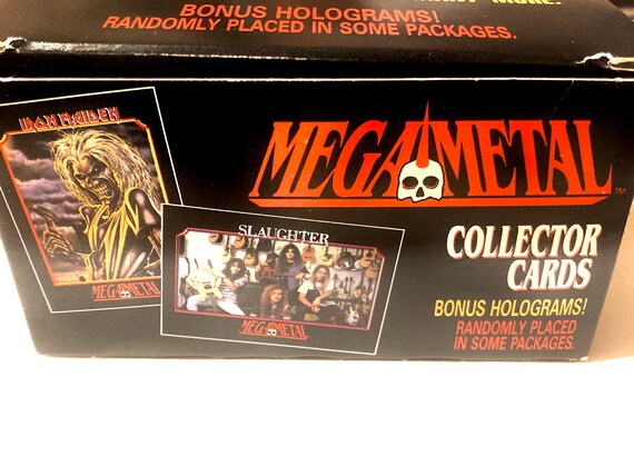 Packs of Vintage Mega Metal Cards Heavy Metal Rock N Roll Music