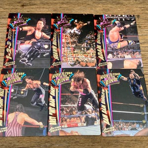 Choice of Wrestling Cards 123 Kid, Shawn Michaels, Adam Bomb, Bob Holly, Brett the Hitman Hart, Bam Bam Bigelow Action Packed 1995 WWF