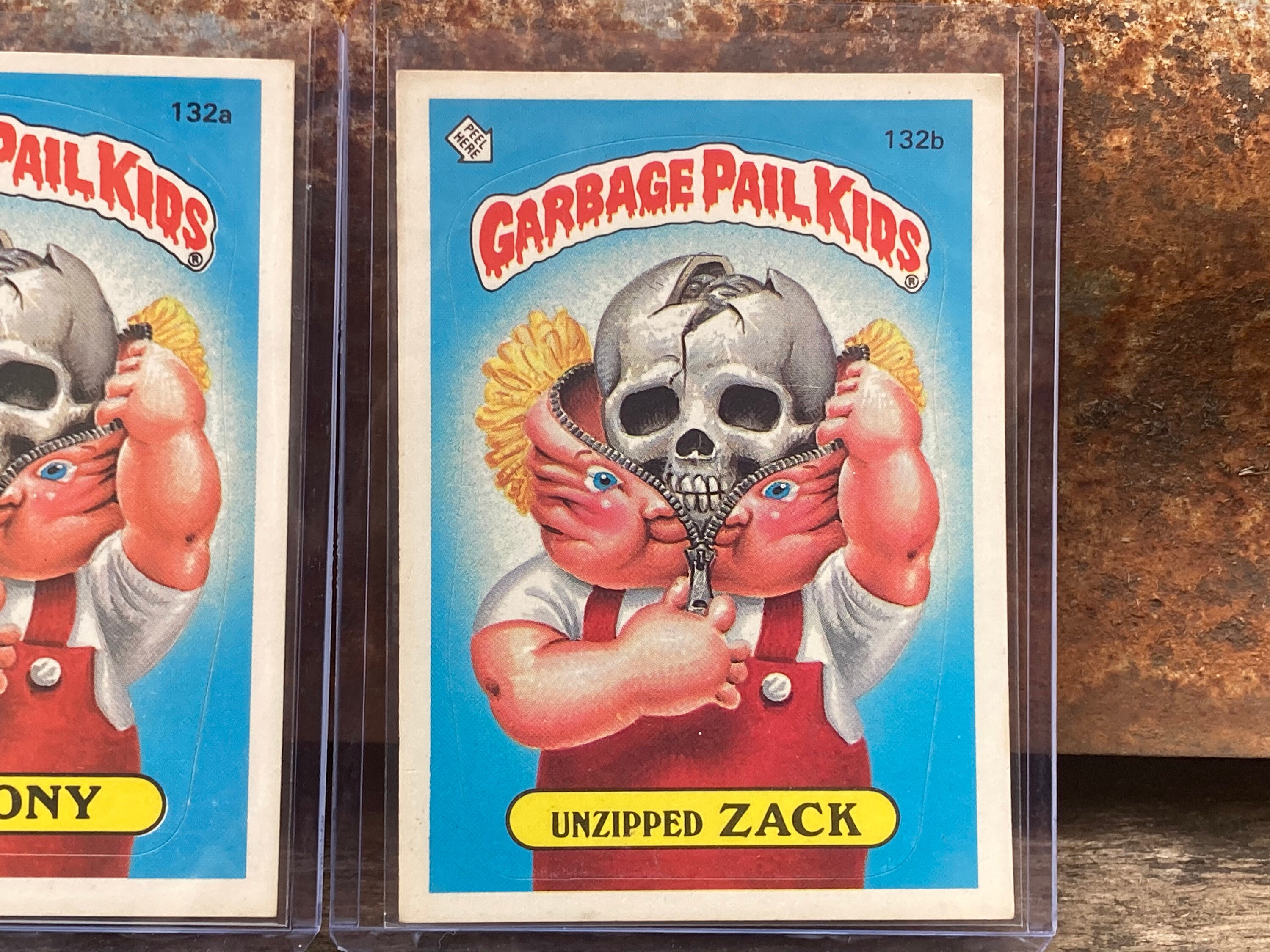 Vintage Garbage Pail Kids Bony Tony & Unzipped Jack Original