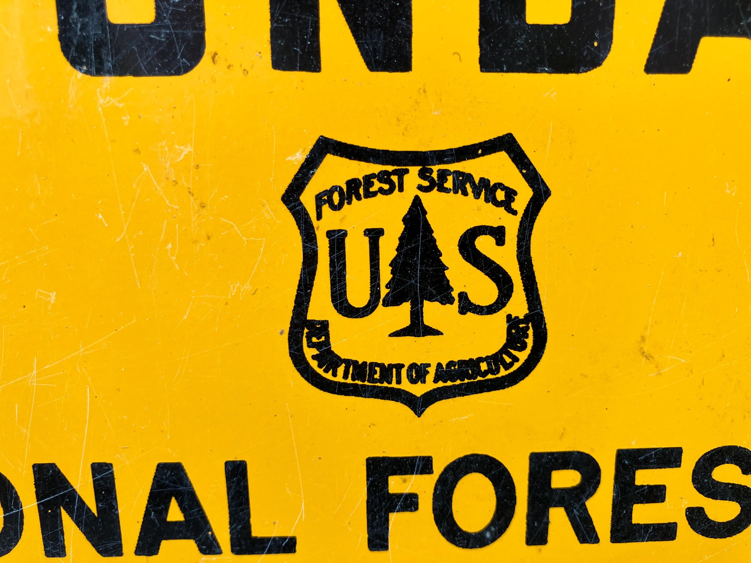 欲しいの Original Vintage Metal Sign National Forest Land U.S. アンティーク雑貨