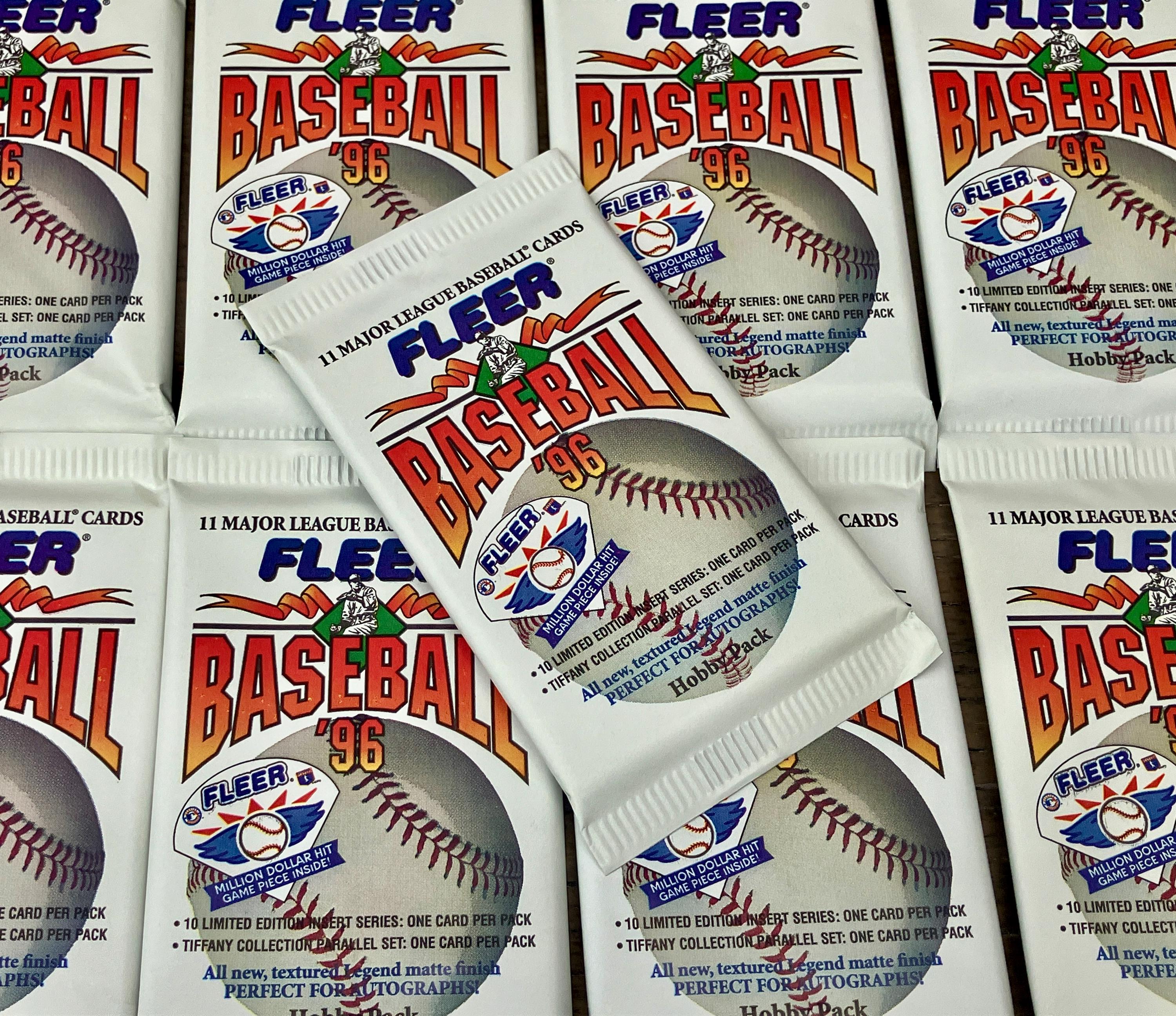 Authentic Vintage Baseball Cards Pack Fleer Hobby 1996 MLB Unopened Pack of  Cards 90s 1990s Nostalgic - Etsy