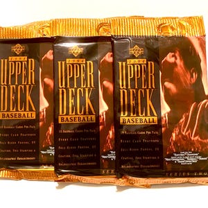 Authentic Vintage Baseball Cards Upper Deck 1994 Series 2 MLB Pack Of Cards Unopened Foil Pack 10 Cards per Pack