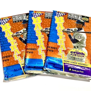 Authentic Vintage Baseball Cards Upper Deck 1997 Series 2 Collectors Choice MLB Pack Of Cards Unopened Foil Pack 9 Cards per Pack