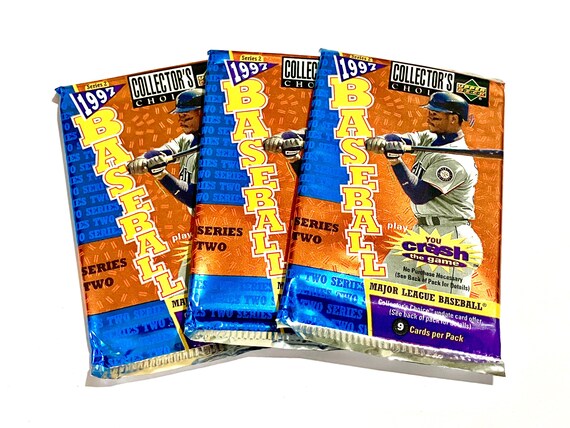 Authentic Vintage Baseball Cards Upper Deck 1997 Series 2 Collectors Choice MLB  Pack of Cards Unopened Foil Pack 9 Cards per Pack - Etsy