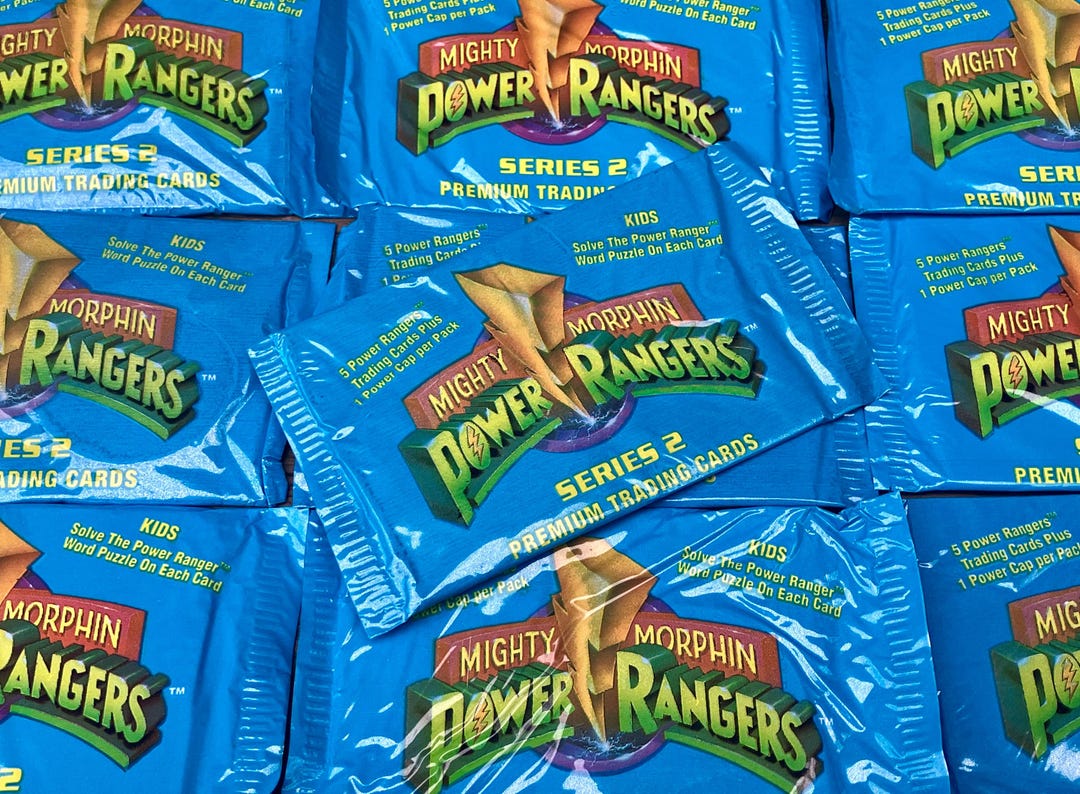 Original Vintage Mighty Morphin Power Ranger Cards Series 2 TV Show ...