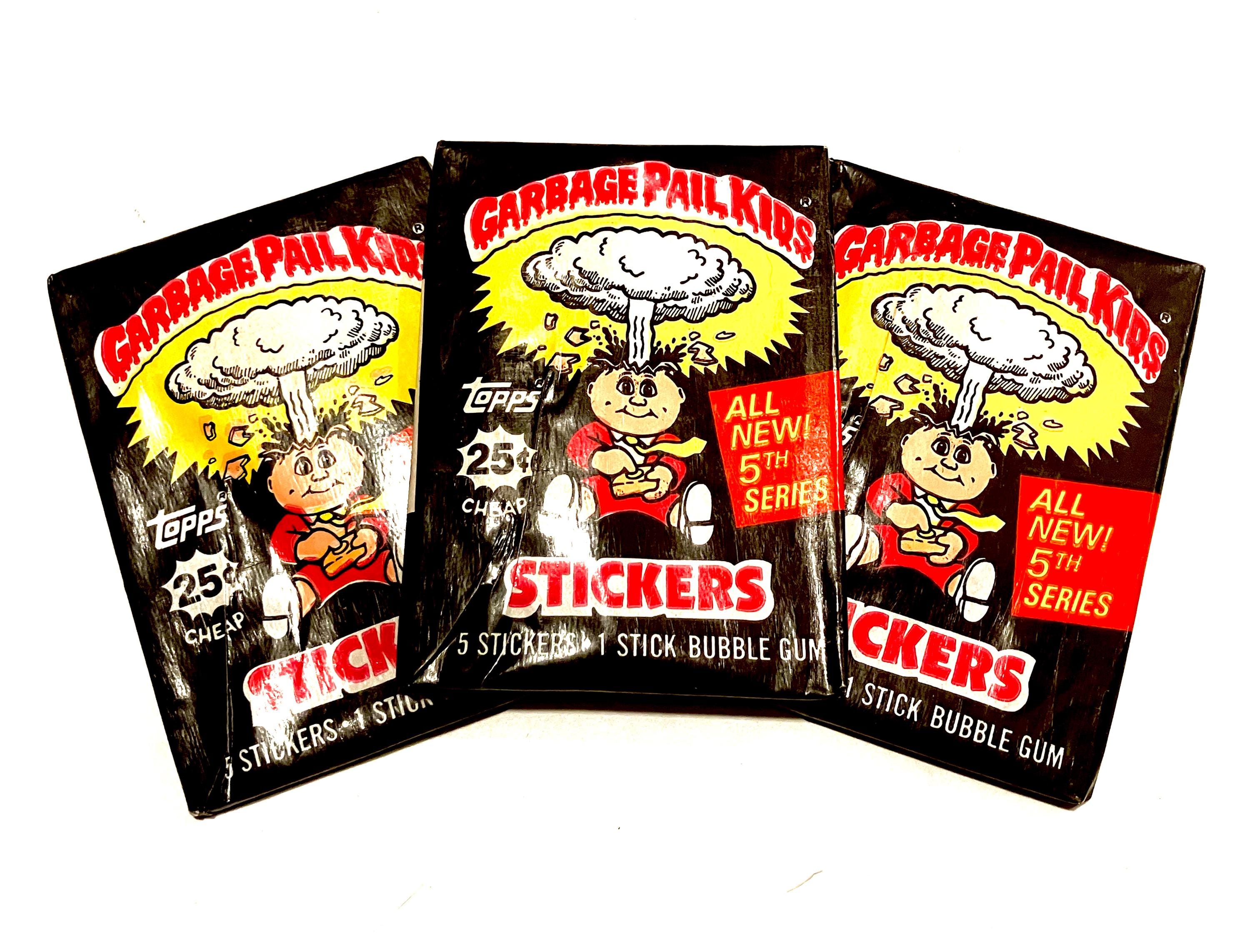 Price per Pack (1) Vintage Garbage Pail Kids Sticker Cards Topps