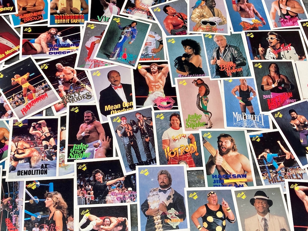 Wrestling Cards Lot of 25 or 50 Random Lots Vintage WWF Wrestler 1990 ...