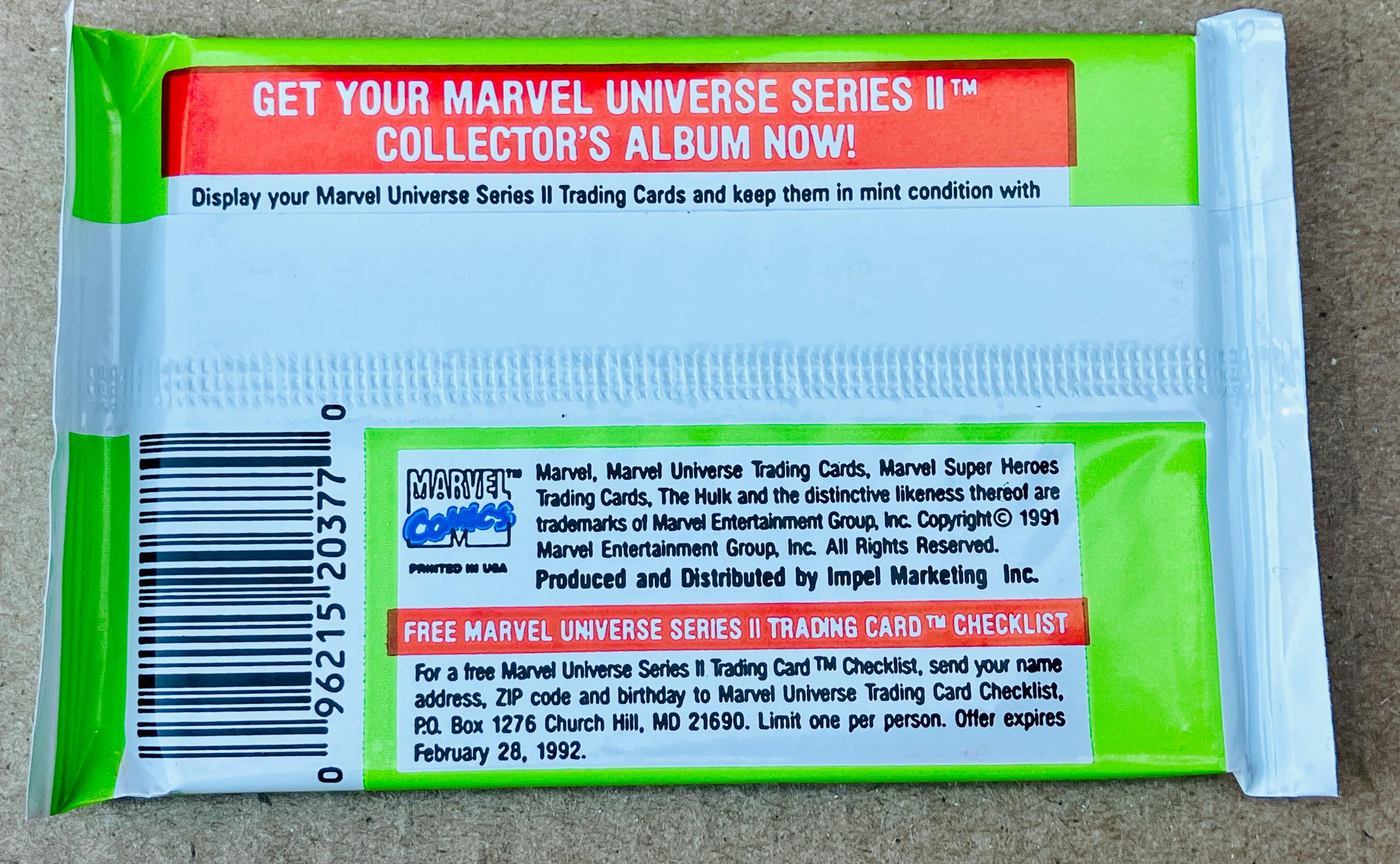 Vintage Marvel Universe Trading Cards Pack Choice of Unopened Packs ...