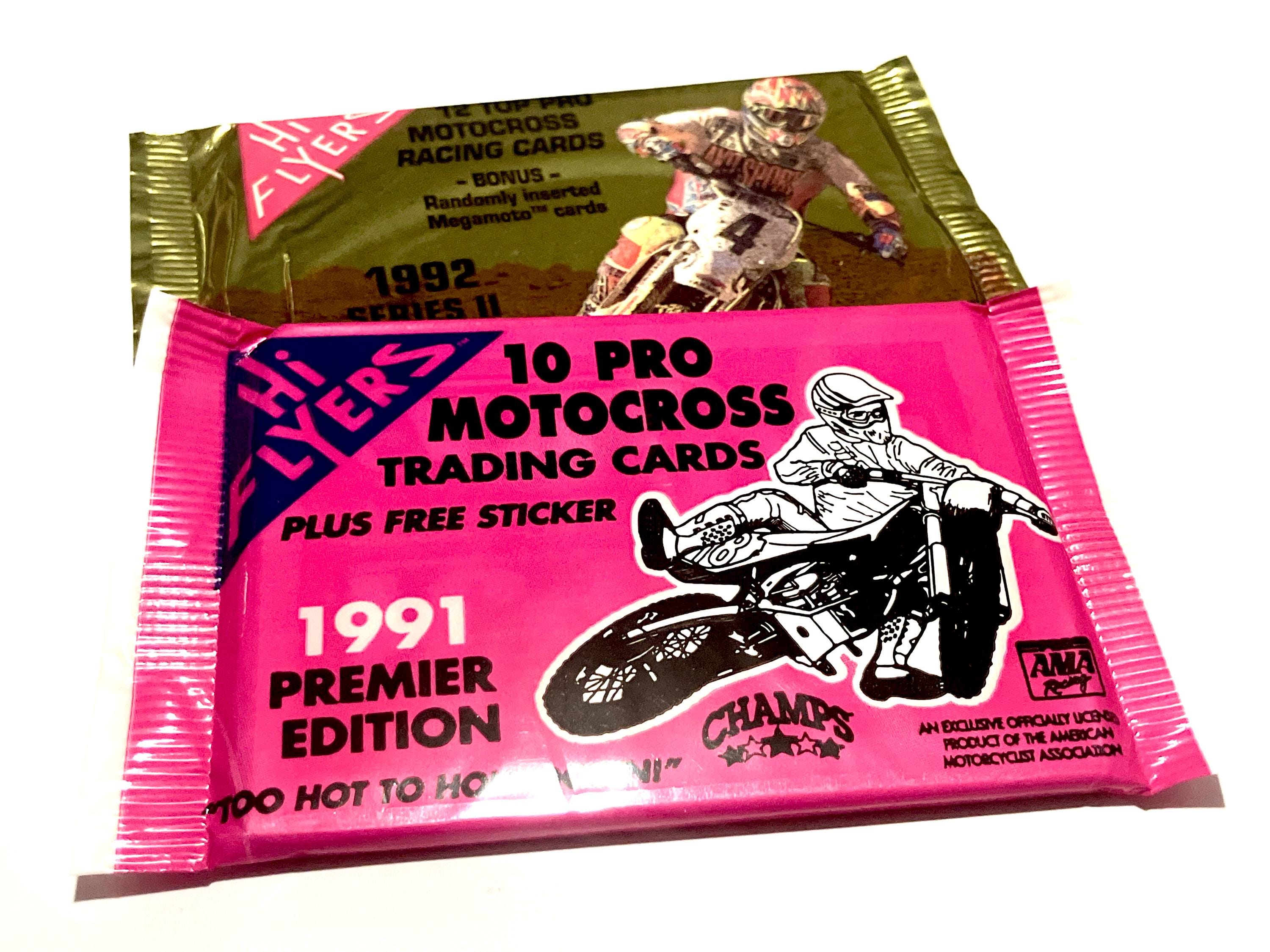 Vintage Motocross Cards Factory Sealed Unopened Packs Series 1 & 2