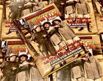 Pack of The Three Stooges Trading Cards Series 1 Nostalgic 3 Stooges Comedy Group Moe, Larry and Curly Nyuk Nyuk Nyuk
