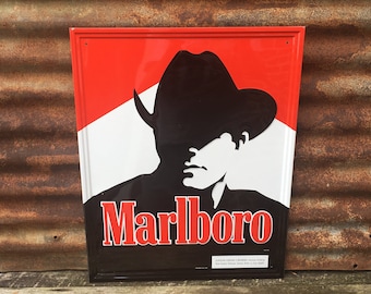 VTG 1990s MARLBORO DOUBLE-SIDED ELECTRIC LIGHT UP SIGN sign
