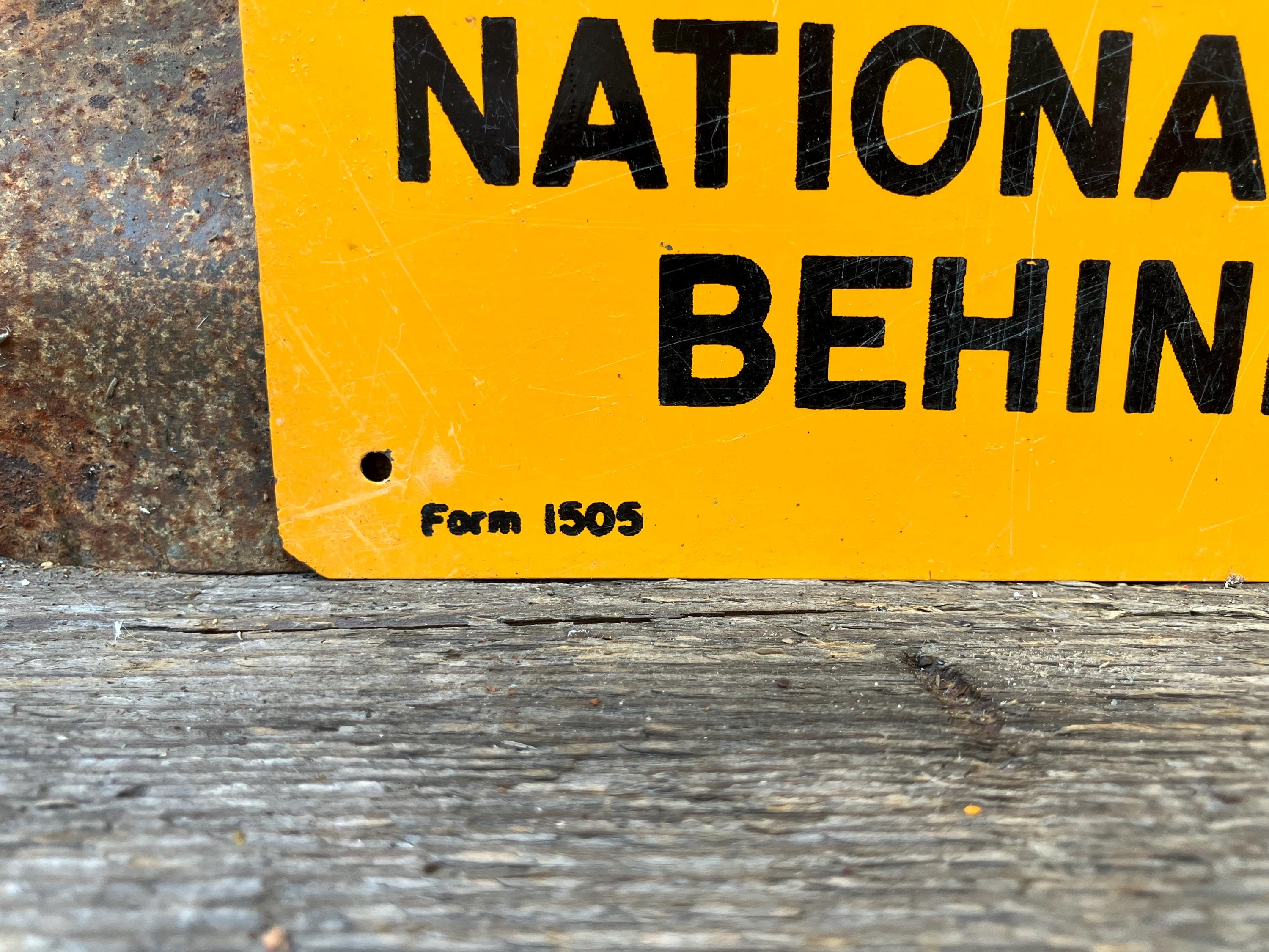 Original Vintage Metal Sign National Forest Land U.S.