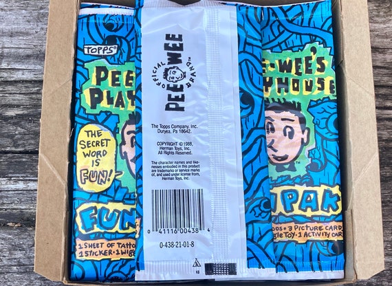 Price per Pack Original Vintage Pee Wee Playhouse Pee Wee Herman - Main Image