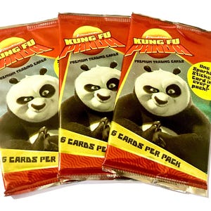 Kung Fu Panda Movie Cards Inkworks Unopened Pack Cards Trading Cards 6 Collector Cards Per Pack Officially Licensed Dreamworks
