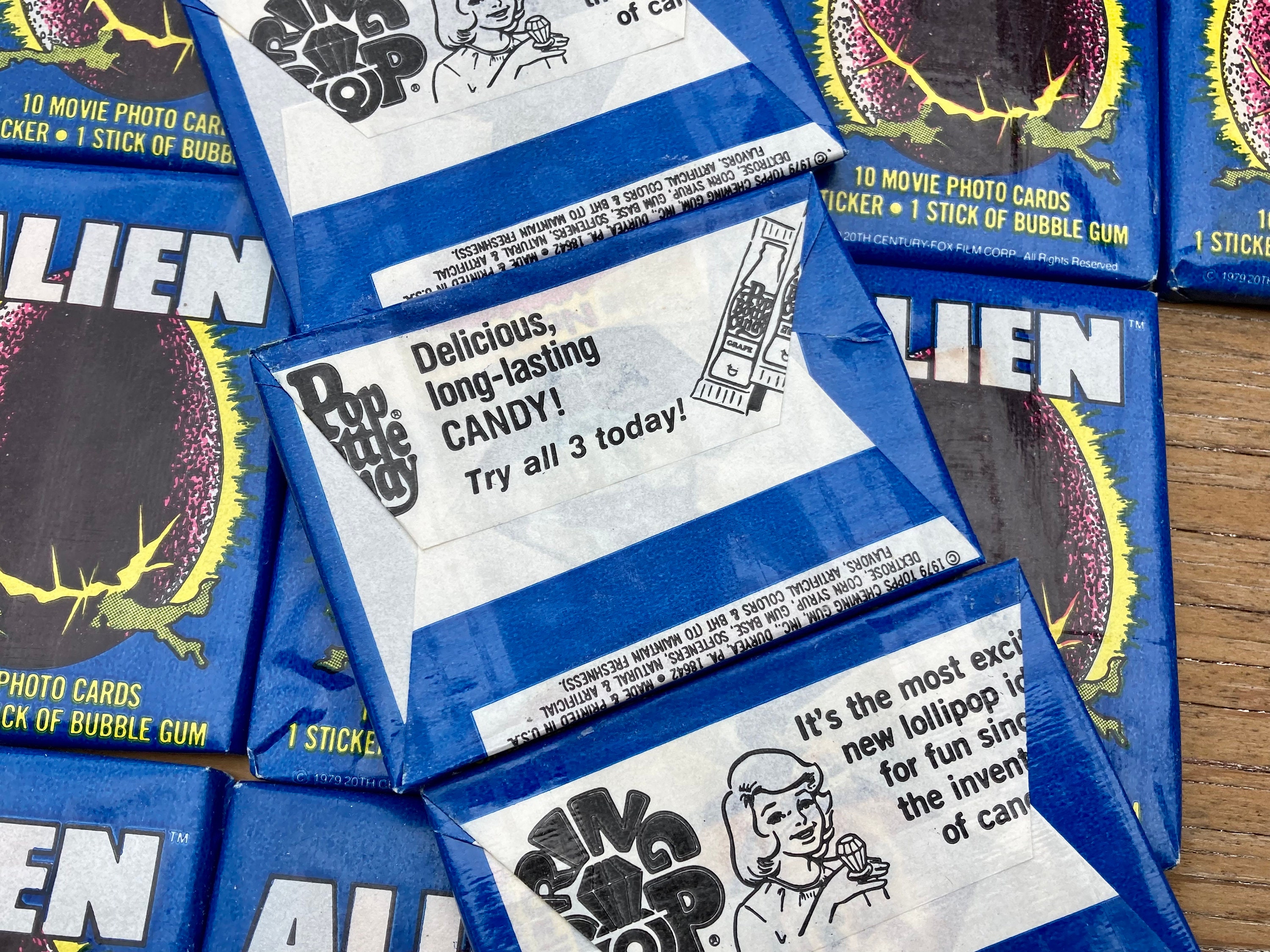 Vintage Alien Movie Cards Topps Wax Pack of Cards 1979 Unopened 1970s ...