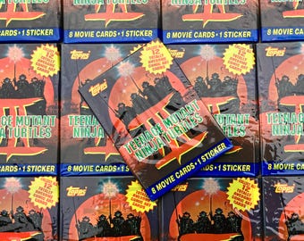 1990 O-pee-chee Complete Set Teenage Mutant Ninja Turtles Movie