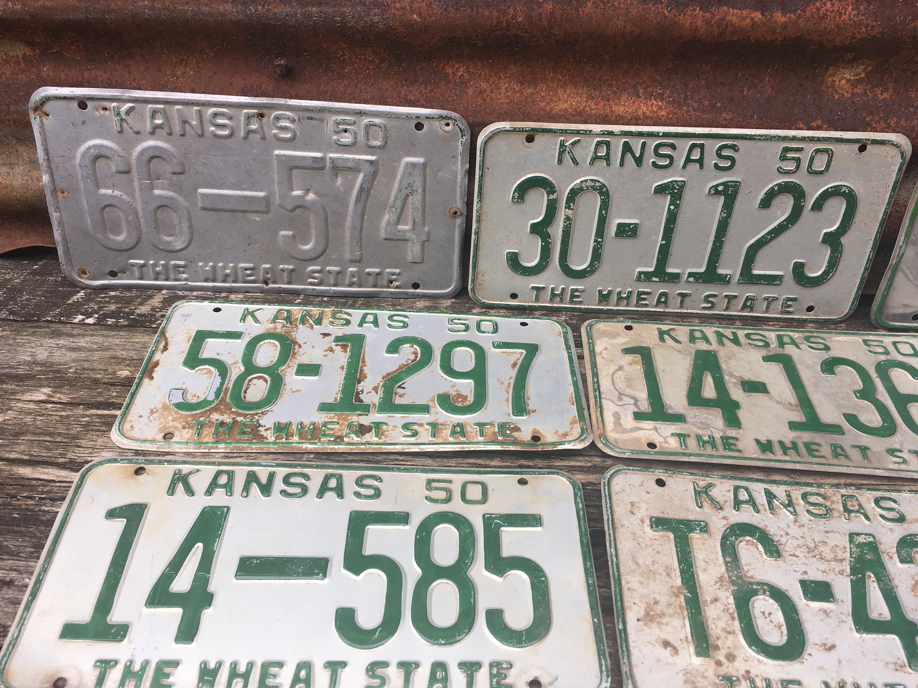 Choice of Kansas 1950 License Plate Vintage License Plate Number