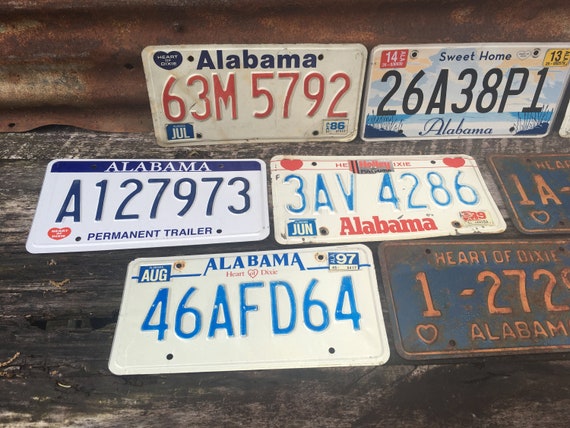 Vintage Parts 555902 1 Wild 18 White Stamped Aluminum European License Plate Vintage Parts 555902 1 Wild 18 White Stamped Aluminum European License Plate