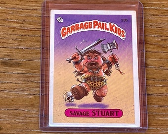 Garbage Pail Kids Heavin' Steven 限定カード Vintage Garbage Pail Kids Card Heavin Steven 3b Original