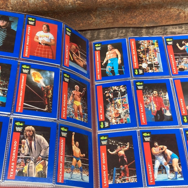 Wwf Trading Cards Complete Set - Etsy