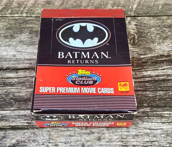 Batman Trading Cards Full Box 36 Packs Vintage Batman Returns
