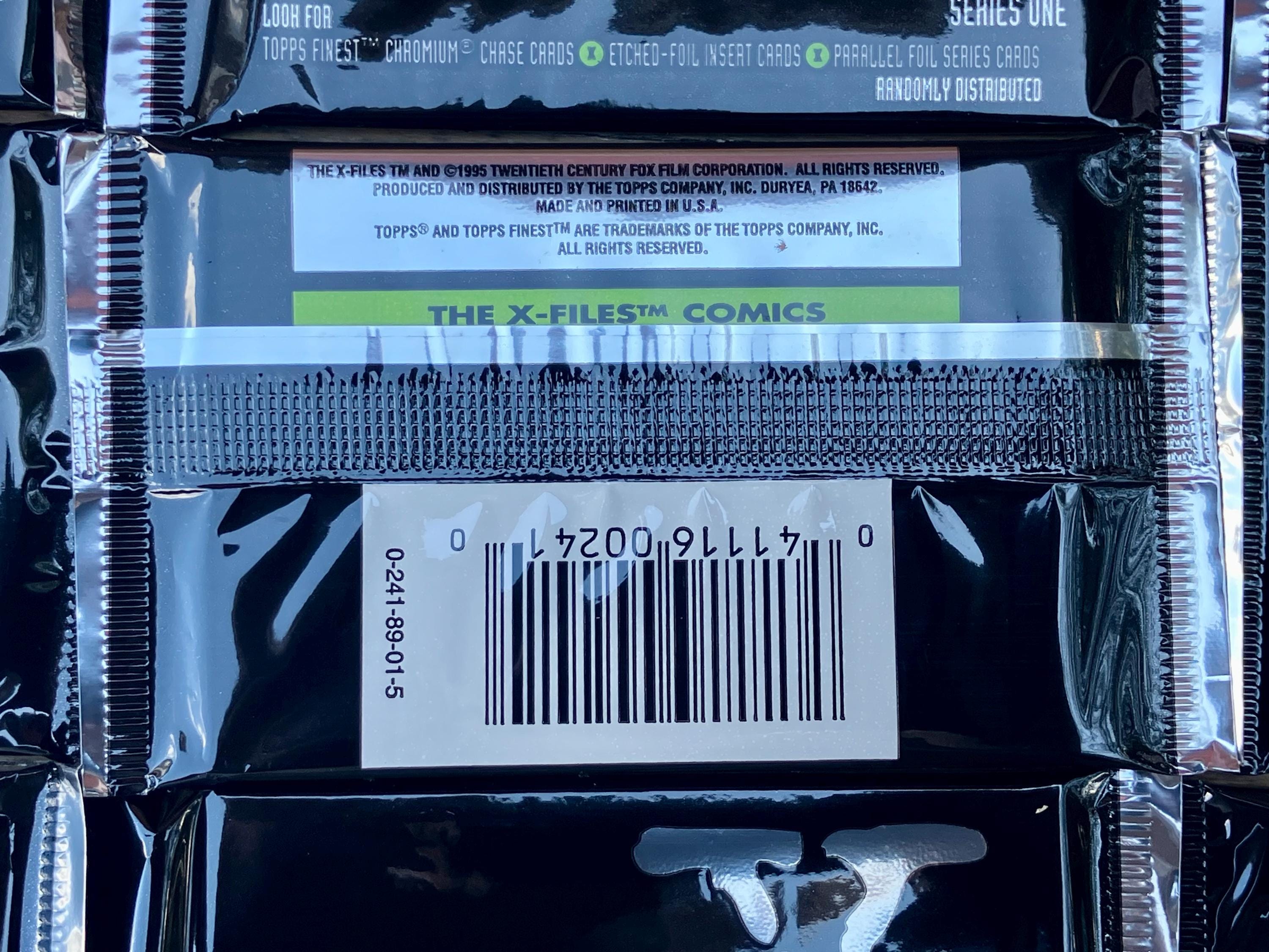 The X Files Trading Cards Topps Unopened Packs of Cards Season 1