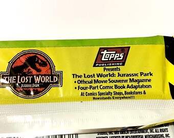Jurassic Park Lost World Movie Cards Topps Unopened Pack of