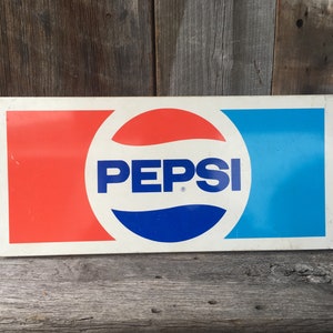 Pepsi Sign Vintage Home Decor Old Vintage Metal Sign Enjoy pepsi Cola Sign Red blue White Sign Distressed Wall Hanger Man Cave General Store