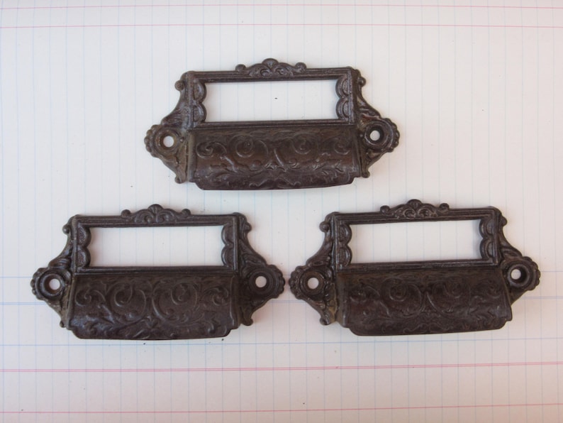 Price Per Handle Antique Cast Iron Drawer Pull Apothocary Etsy