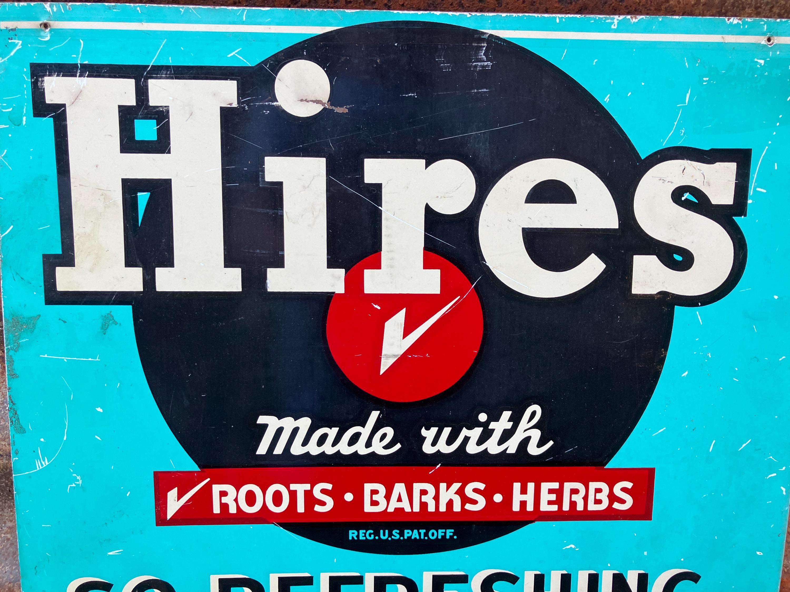Hires Root Beer Sign Vintage Old Metal Advertising Sign Soda Pop