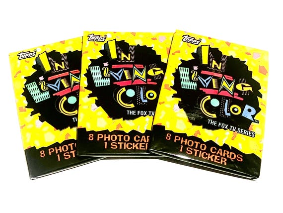 ヴィンテージカード52枚セット　たくさんあります♪コレクターズアイテム In Living Color Trading Card Packs Topps Sealed Pack of Vintage