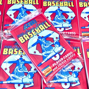 Authentic Vintage Baseball Cards Score 1988 MLB Pack Of Cards Unopened Pack of Cards 80s Wax Pack 1980s