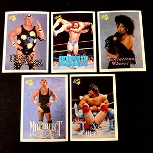 Choice of Wrestling Card Dusty Rhodes, Hercules, Sensational Sherry, Mr. Perfect, Rick Martel 1990 Classic Cards Vintage WWF WWE