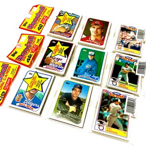 Vintage Baseball Cards Rack Pack Unopened Topps 1989 MLB Pack Of Cards Topps  Never Opened Cards 80s Cello Pack 43 Cards per Pack