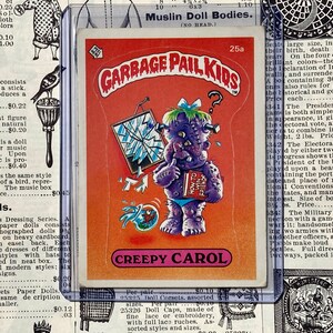 Garbage Pail Kids Creepy Carol 25a Low Grade Discounted Original Series 1 Card Vintage GPK Sticker Cards Topps 1st Series Trading Card 1985