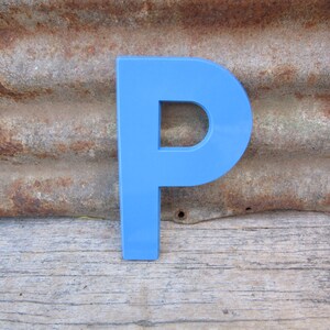 Letter Sign Vintage 8 Inch Letter P Sign Black Simple Font Plastic Letter Sign Display Marquee Alphabet vtg Letters Wall Art Pop Art Retro