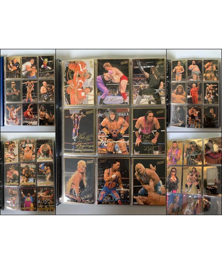 Action Packed WWF Wrestling Trading Cards Complete Set Cards 