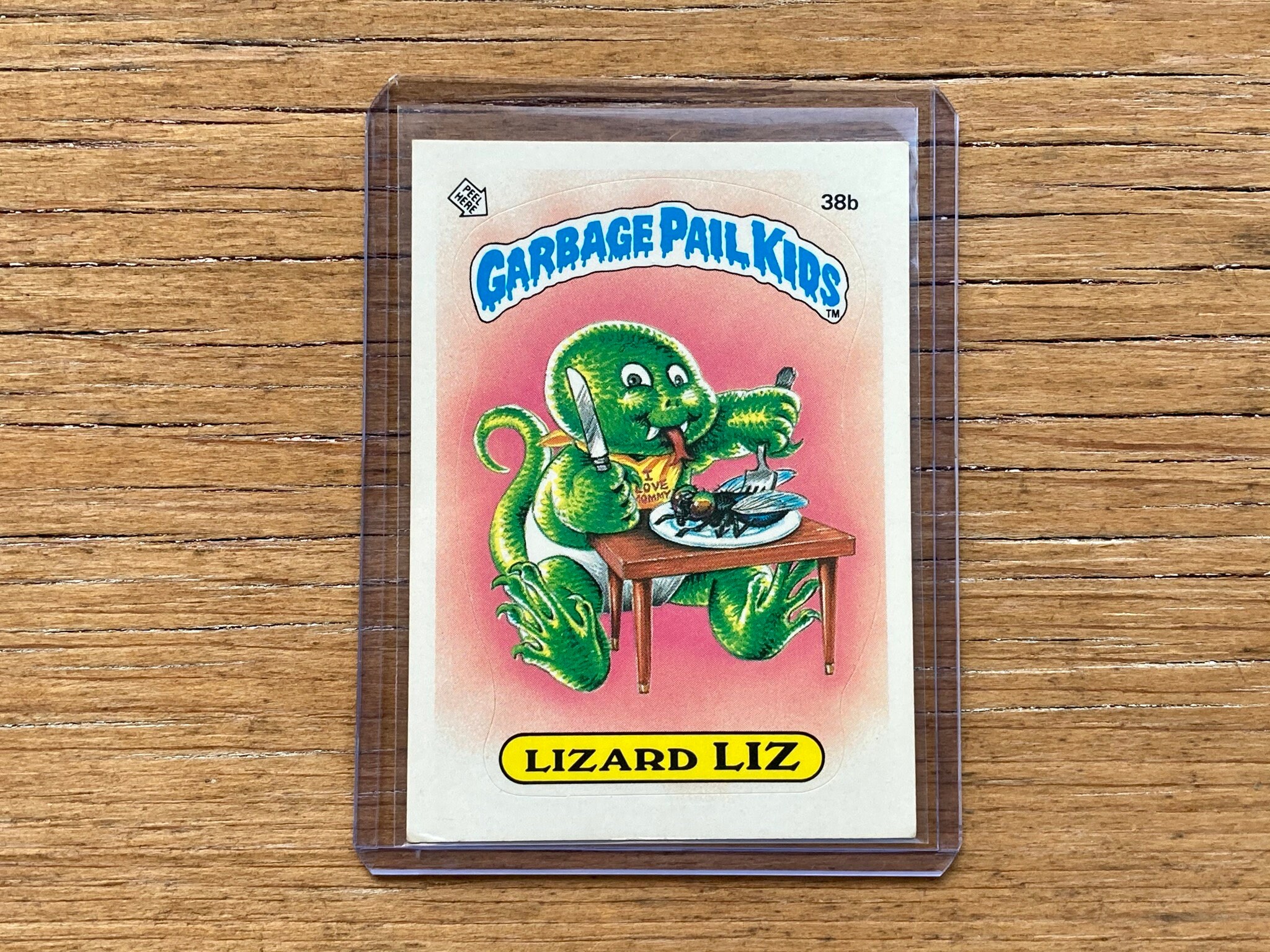 Vintage Garbage Pail Kids Card Lizard Liz 38b Original Series 1