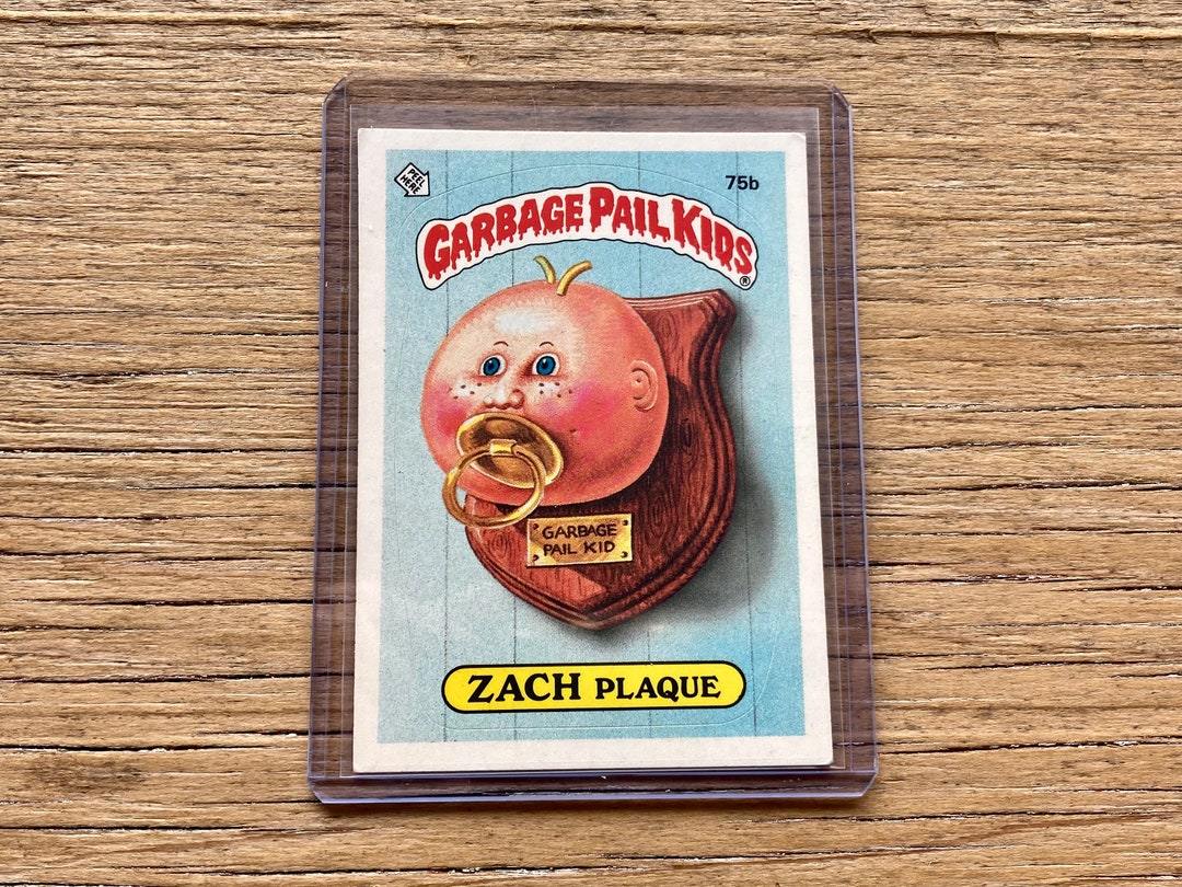 Garbage Pail Kids Card Zach Plaque 75b Original Series 2 Card Vintage ...