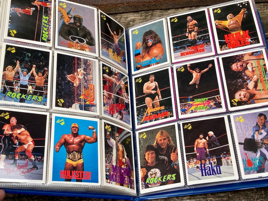 Classic WWF Wrestling Trading Cards Complete Set of 150 Cards Etsy