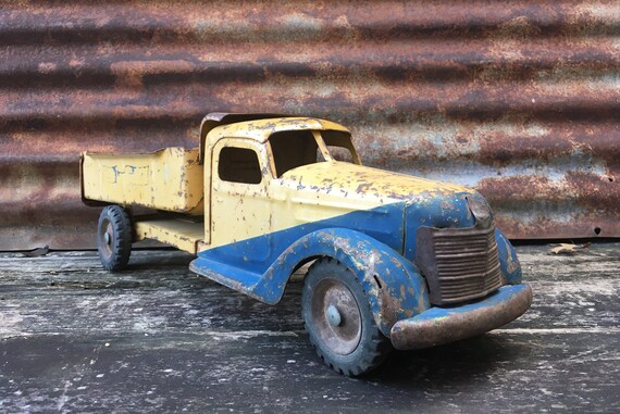 vintage metal toy trucks