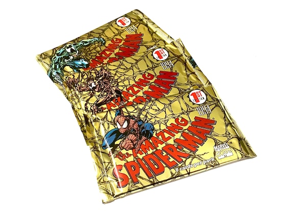 Vintage Amazing Spider Man Trading Cards Packs Sealed Unopened