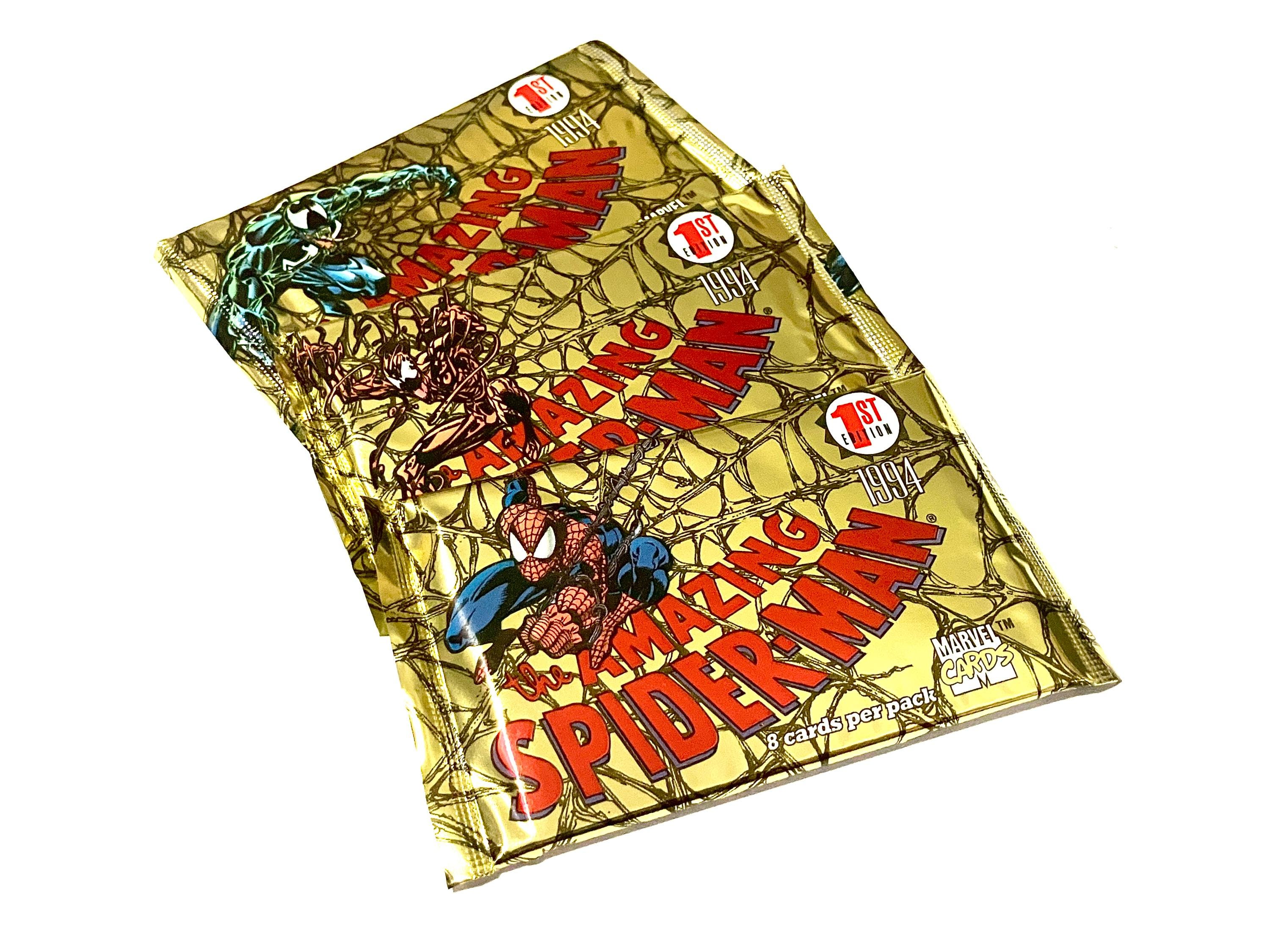 ★アマダ スーパーカー カード×168枚＋専用アルバム8冊セット ダフリ無 Vintage Amazing Spider Man Trading Cards Packs Sealed Unopened