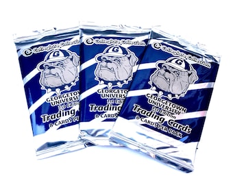 Vintage Georgetown Hoyas University College Cards Unopened Pack Of Cards 1980s Collegiate Collection Possible Patrick Ewing