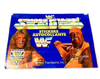 WWF Wrestling Cards Vintage Sticker Album Cards 1991 WWE World